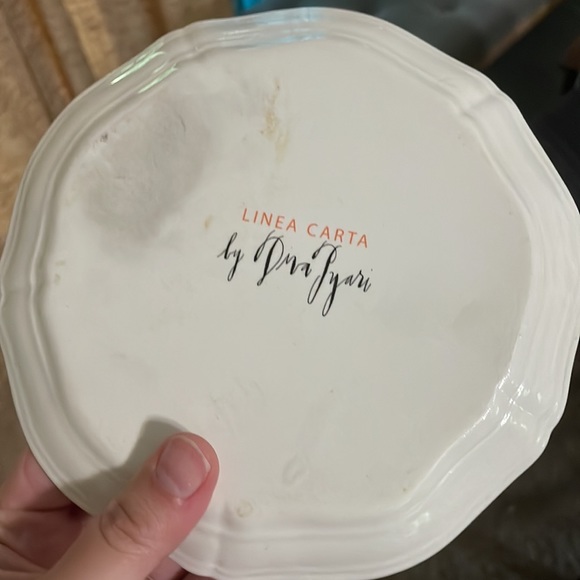 Linea Carta Dog Canape snack Plate - Picture 6 of 6